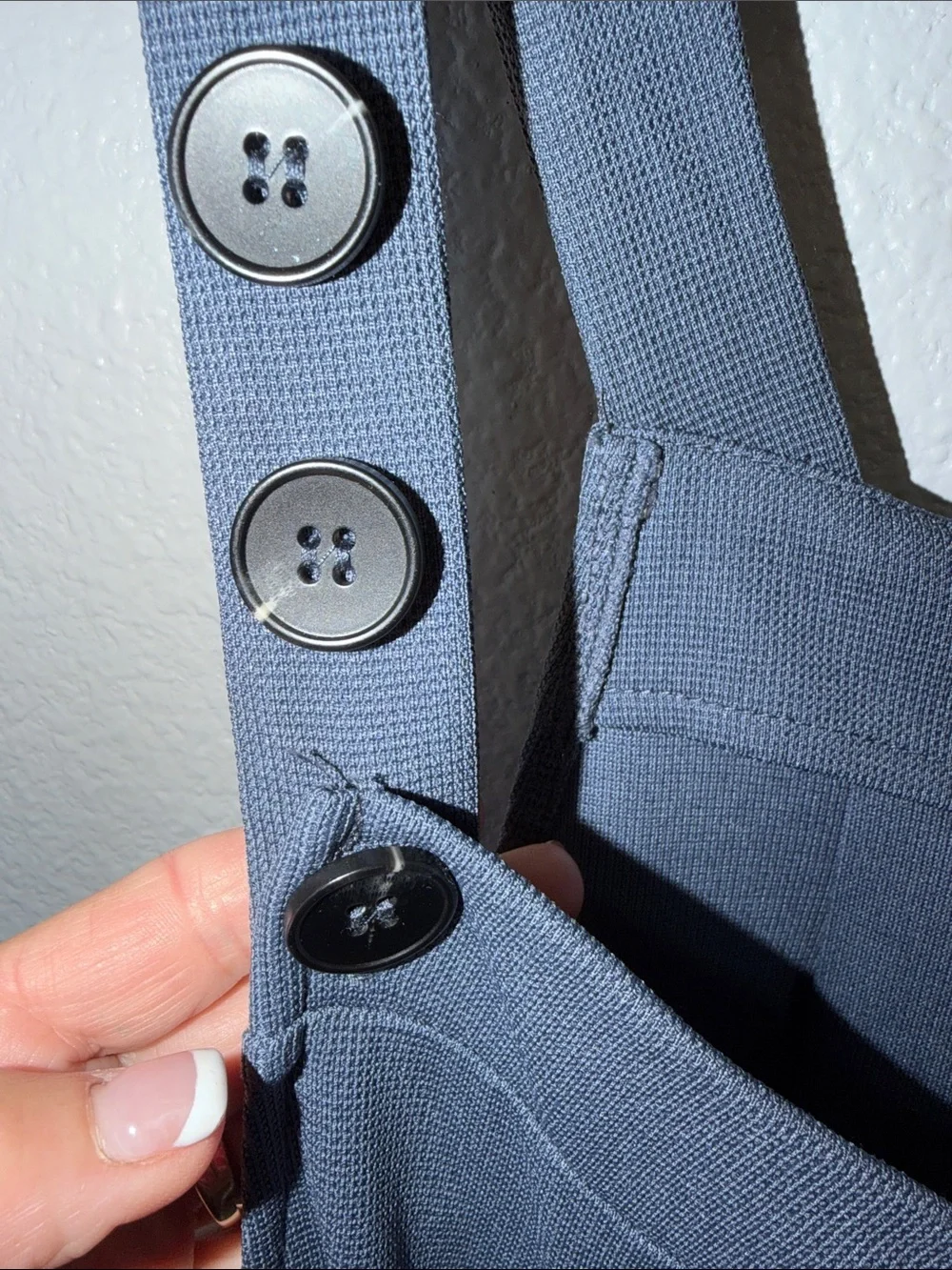 Halara Blue Wide-Leg Jumpsuit with Adjustable Straps - Picture 7 of 12
